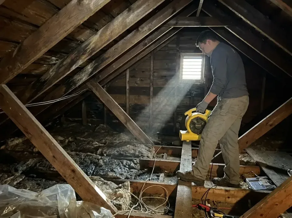 attic-water-damage-drying-proc-007 — frequently asked questions, Emergency Water Extraction & 24/7 Flood Response in Walwort…